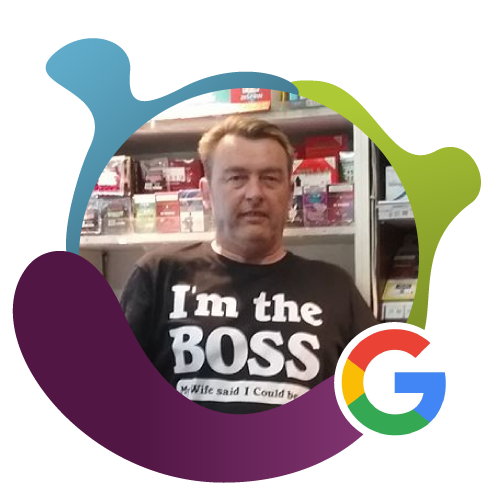Lee Charles Selfie google review Lee Charles. google review. vision 1point3creative