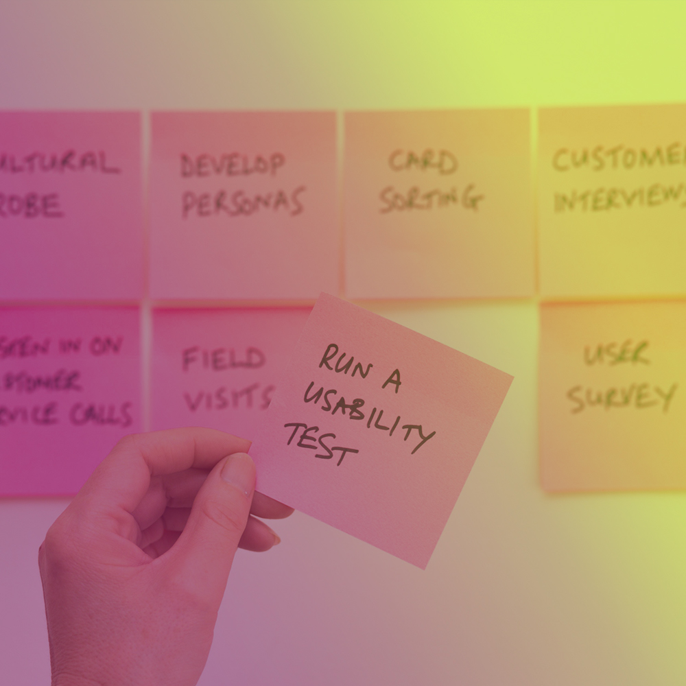 test-image post it planning. software testing 1point3creative