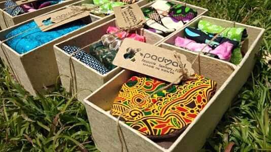 PadMad export box reusable sanitary pads 1point3creative